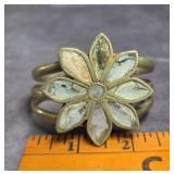 MEXICAN MOTHER-OF PEARL INLAY CUFF BRACELET