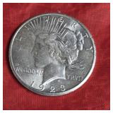 1923-S MORGAN SILVER DOLLAR MS 62