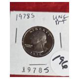 1978-S WASHINGTON QUARTER PRF-UNC