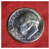 1987-D ROOSEVELT DIME MS-UNC