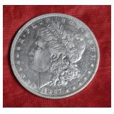 1887-O  MORGAN SILVER DOLLAR