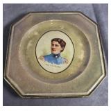 IMPERIAL CHINA "MRS. CLEVELAND" 6" x 6" PLATE