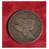 1857 FLYING EAGLE CENT