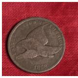 1858 FLYING EAGLE CENT