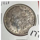 1921 MORGAN SILVER DOLLAR
