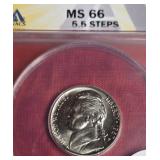 1987-P JEFFERSON NICKEL MS 66 5.5 STEPS 1987-P JEFFERSON NICKEL MS 66 5.5 STEPS