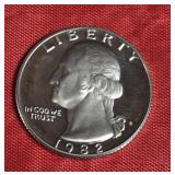 1982-S WASHINGTON QUARTER PRF-UNC 1982-S WASHINGTON QUARTER PRF-UNC
