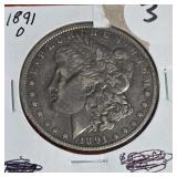 1891-O MORGAN SILVER DOLLAR 1891-O MORGAN SILVER DOLLAR