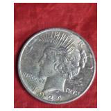 1924 SILVER PEACE DOLLAR 1924 SILVER PEACE DOLLAR