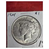 1924 SILVER PEACE DOLLAR 1924 SILVER PEACE DOLLAR