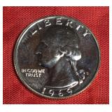 1969--S WASHINGTON QUARTER PRF-UNC 1969--S WASHINGTON QUARTER PRF-UNC