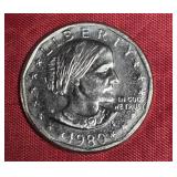 1980-S SUSAN B. ANTHONY DOLLAR PRF-UNC 1980-S SUSAN B. ANTHONY DOLLAR PRF-UNC