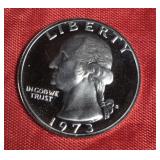 1973-S WASHINGTON QUARTER PRF-UNC 1973-S WASHINGTON QUARTER PRF-UNC