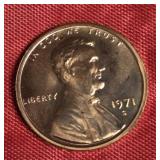 1971-S LINCOLN PENNY PRF-UNC 1971-S LINCOLN PENNY PRF-UNC
