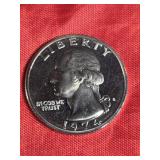 1974-S WASHINGTON QUARTER PRF-UNC 1974-S WASHINGTON QUARTER PRF-UNC