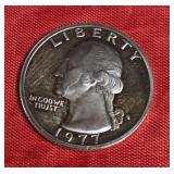 1977-S WASHINGTON QUARTER PRF-UNC 1977-S WASHINGTON QUARTER PRF-UNC