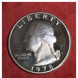 1978-S WASHINGTON QUARTER PRF-UNC 1978-S WASHINGTON QUARTER PRF-UNC