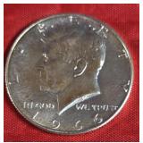 1966 KENNEDY HALF-DOLLAR MS-UNC 1966 KENNEDY HALF-DOLLAR MS-UNC