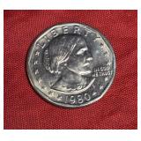 1980-S SUSAN B. ANTHONY DOLLAR PRF-UNC 1980-S SUSAN B. ANTHONY DOLLAR PRF-UNC