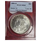 1885-O MORGAN SILVER DOLLAR MS 64 1885-O MORGAN SILVER DOLLAR MS 64