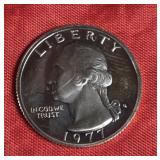 1977-S WASHINGTON QUARTER PRF-UNC 1977-S WASHINGTON QUARTER PRF-UNC