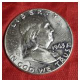 1963 FRANKLIN HALF-DOLLAR MS 1963 FRANKLIN HALF-DOLLAR MS