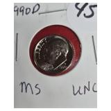 1990-D ROOSEVELT DIME MS-UNC 1990-D ROOSEVELT DIME MS-UNC