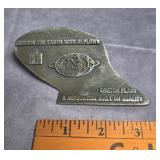 INTERNATIONAL HARVEST CANTON PLANT BELT BUCKLE