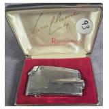 RONSON SILVER VARAFLAME BUTANE LIGHTER