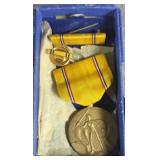 ROY A PETRIS GOOD CONDUCT MEDAL WITH RIBBON