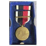 WWII ARMY OF OCCUPATION SERVICE MEDAL WITH RIBBON