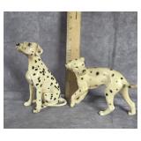 PAIR OF CERAMIC DALMATIAN DOG FIGURINES