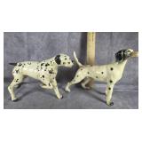 PAIR OF CERAMIC DALMATIAN DOG FIGURINES