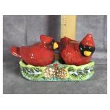 CARDINAL SALT & PEPPER SHAKERS