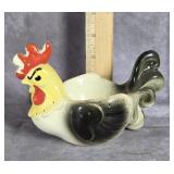 VINTAGE CERAMIC ROOSTER SPOON HOLDER