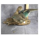 MIKE & NANCY SCHERER 1981 GREEN WINGED TEAL DECOY