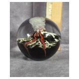 VOLCANO PAPERWEIGHT 3" BY GLASS EYE STUDIO