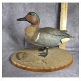 MIKE & NANCY SCHERER 1981 GREEN WINGED TEAL DECOY
