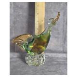 MURANO STYLE GOOSE PAPERWEIGHT 6.5" TALL