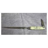 VINTAGE ADVERTISING LETTER OPENER POCKET KNIFE