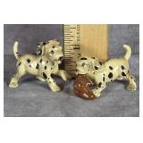 PAIR OF SMALL DALMATIAN DOG FIGURINES