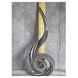 MURANO GLASS SPIRAL SCULPTURE BLACK & WHITE ?
