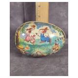 GERMAN PAPER MACHE EASTER EGG CANDY CONTAINER