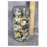 JAR OF VINTAGE BUTTONS