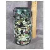 JAR OF VINTAGE BUTTONS