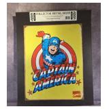 CAPTAIN AMERICA - MARVEL COMICS METAL SIGN