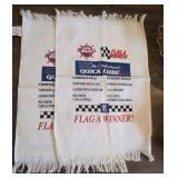 2 ADVERTISING HAND TOWELS