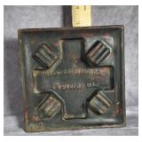 RULE PRINTING CO. KEWANEE, IL CAST IRON ASHTRAY
