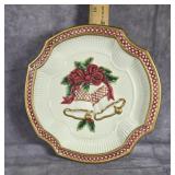FITZ & FLOYD HOLIDAY BELLS CANAPE PLATE