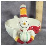 FITZ AND FLOYD SNOW BUDDIES BASKET